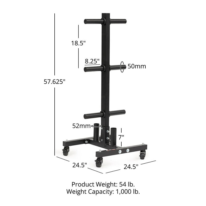 Certified Used Titan Portable Weight Plate and Barbell Storage Tree