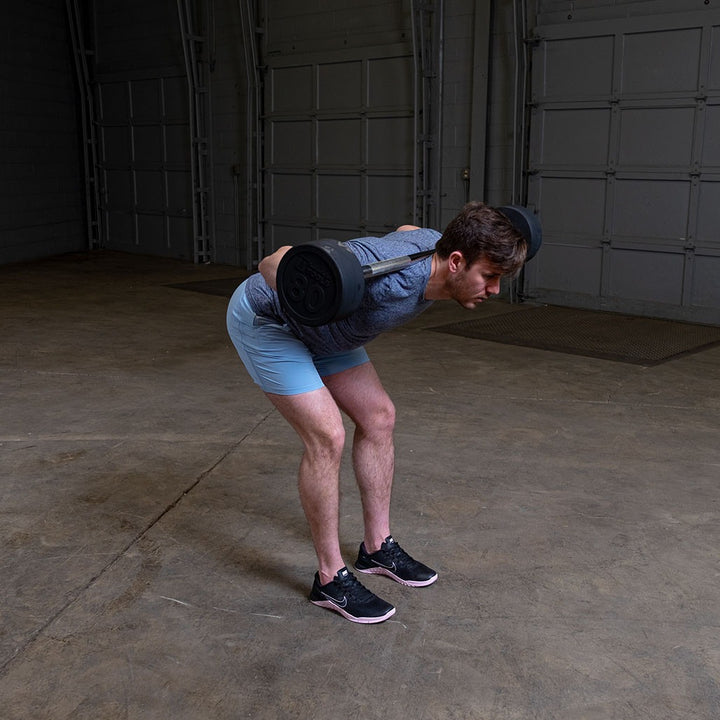 Body-Solid 80 lb Fixed Straight Weight Barbell