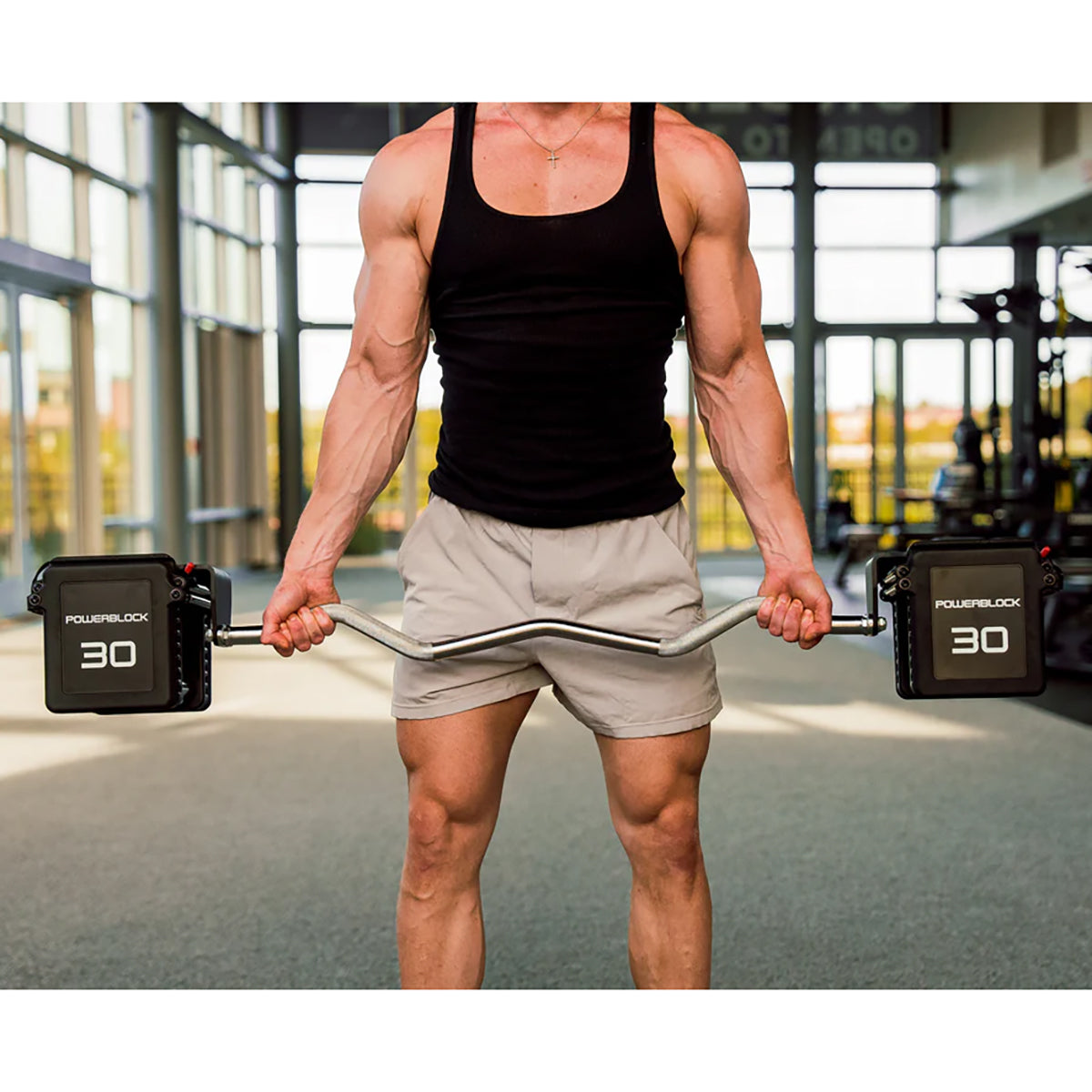 PowerBlock Pro 100 EZ Curl Barbell - Thumbnail 5
