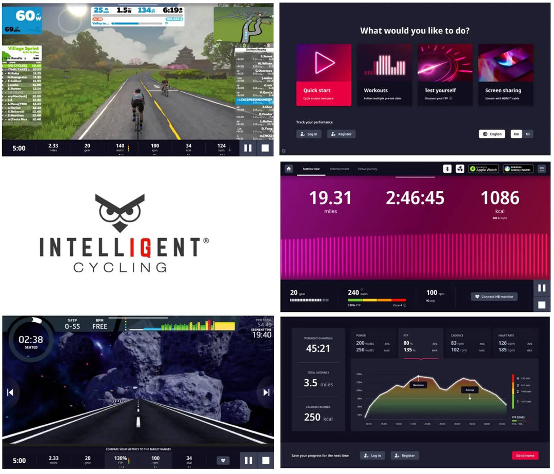 Startrac Virtual Bike With 21" Touchscreen