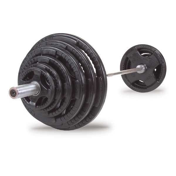 Body-Solid 300 lb Olympic Rubber Grip Weight Set - Olympic Plates