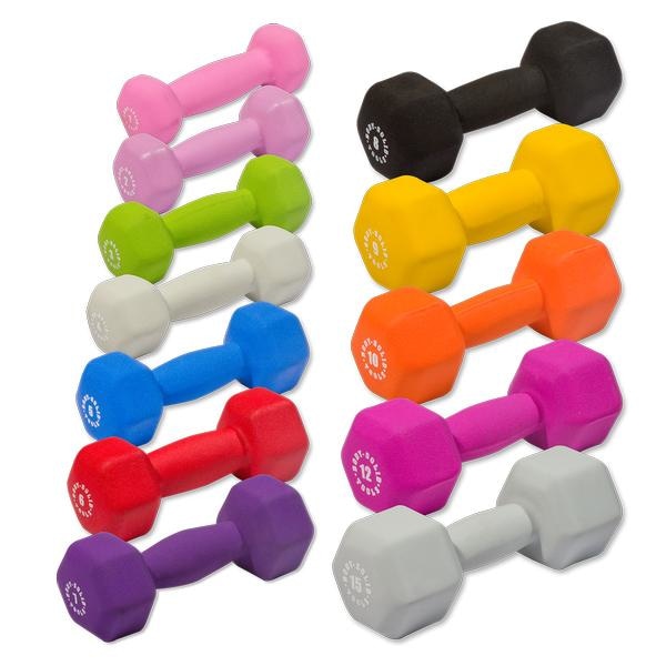 Body solid discount rubber hex dumbbells