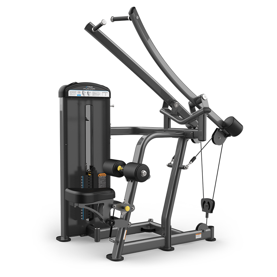 TRUE FUSE-1100 LAT PULLDOWN EXERCISE MACHINE w/250 lb Stack