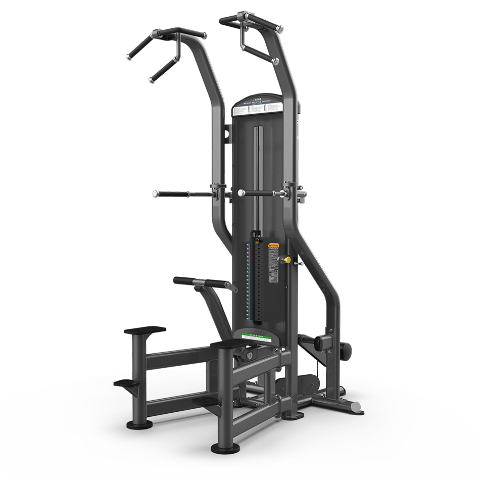 TRUE FUSE-4000 WEIGHT ASSISTED CHIN DIP MACHINE w/310 lb Stack