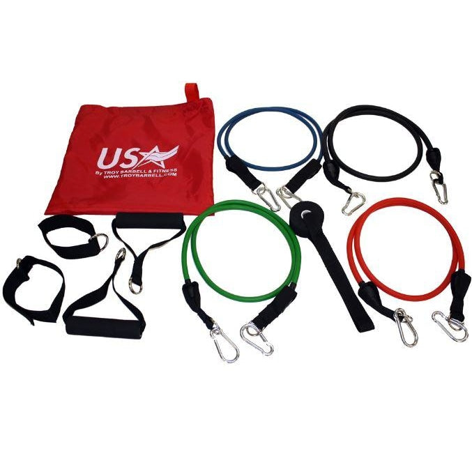 USA Sports X-Bands Rubber Resistance Band Set - Rubber Resistance