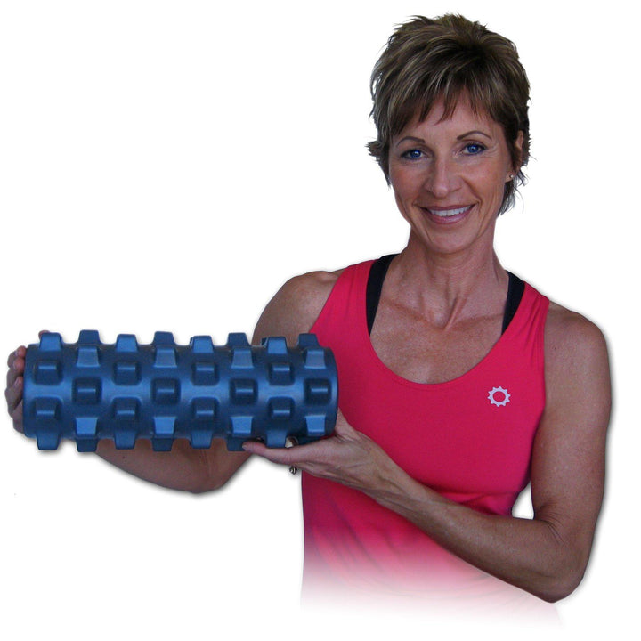 RumbleRoller Compact Extra Firm 12 Rumble Roller - Flexibility & Stretching