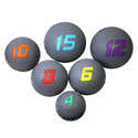 Ballon Médical VirtuFit Medicball Pro 1 Kg - Caoutchouc Noir Pour Renforcement Musculaire Et Rééducation - 3